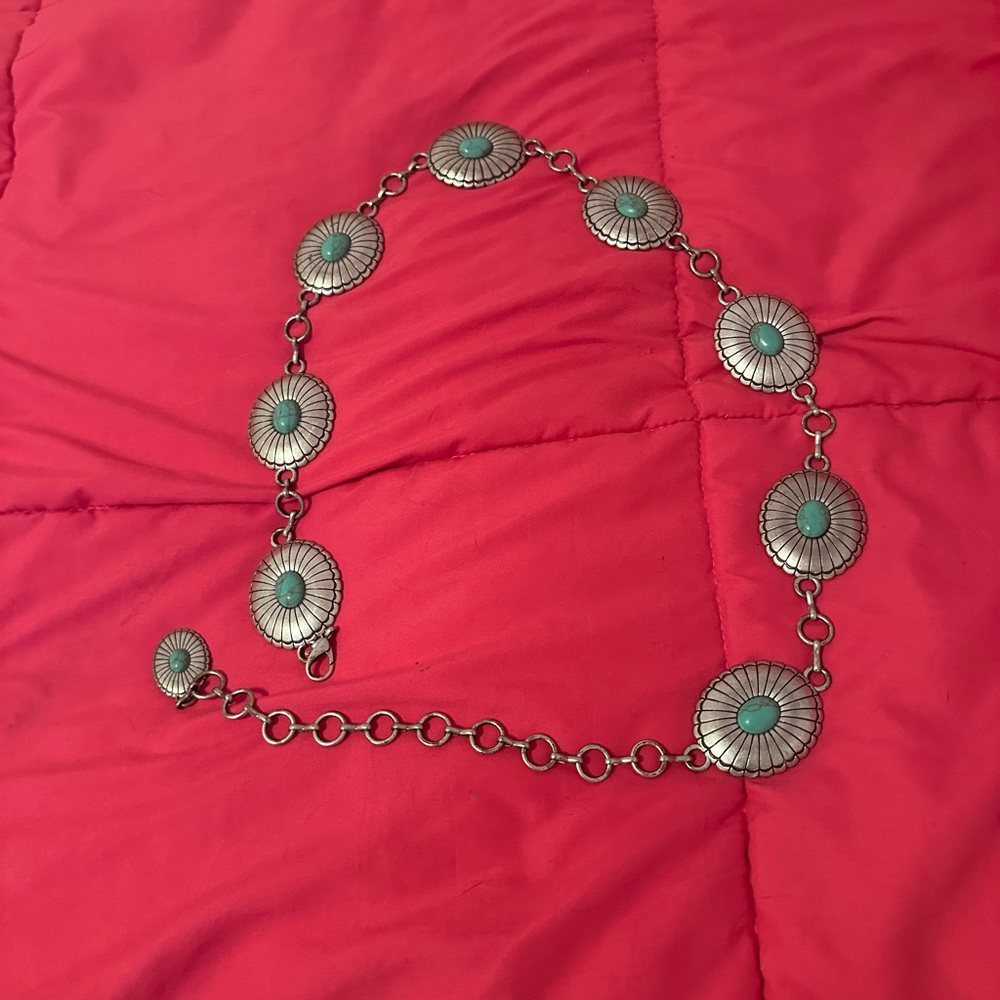Silver and Turquoise Belt
